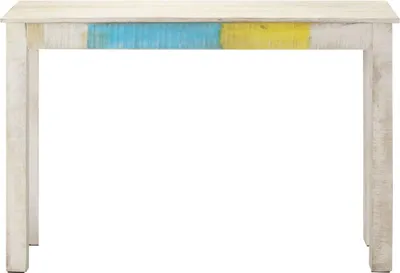 Obrázok produktu pre vidaXL Konzolový stôl biely 115x35x77 cm Hrubé mangové drevo