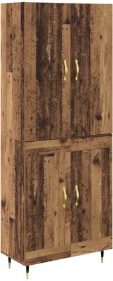 Obrázok produktu pre Highboard Staré drevo 69,5 x 34 x 180 cm Kompozitné drevo