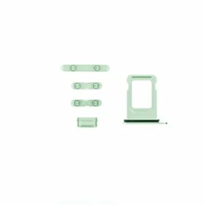 Produktbild von Tasten Set für iPhone 12 Ersatz Button Stummschalttaste Flex Kabel grün