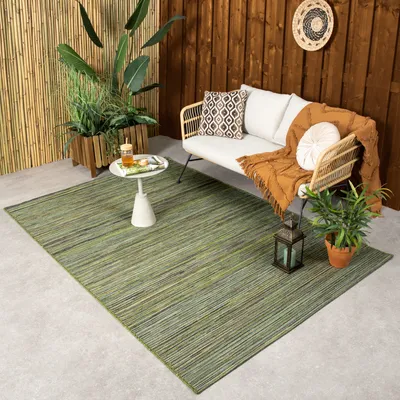 Produktbild von Volero - Outdoor Teppich - Torres Grün Meliert - 160x230 cm - Wohnzimmer, Esszimmer, Balkon, Garten, Terrasse - Modern