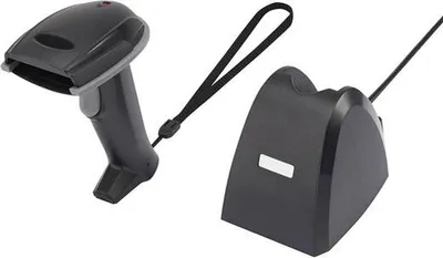 Produktbild von Renkforce iCR6307ABU Barcode-Scanner Funk 1D LED Schwarz Hand-Scanner USB