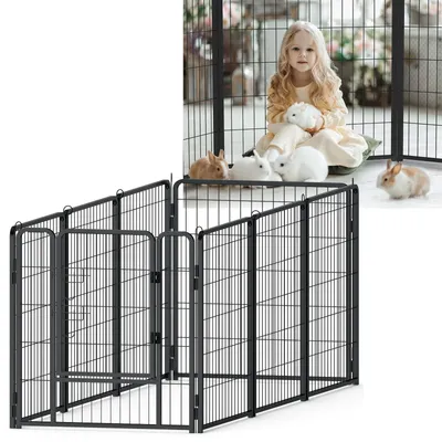 Productafbeelding van 8-Delige Puppyren met Deur voor Huisdieren