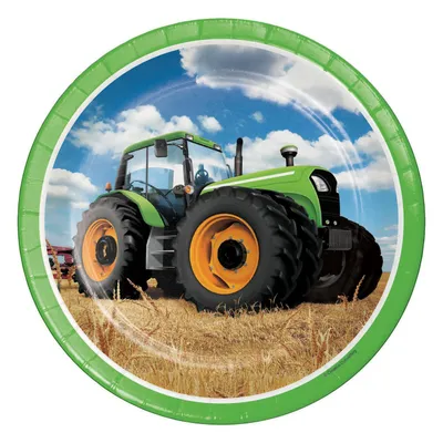 Produktbild von Teller Tractor time, Ø23, 8Stk.