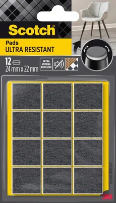 Produktbild von Scotch Extrembeständige Filzgleiter 24 x 22 mm grau