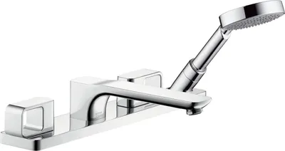 Produktbild von Hansgrohe Axor Urquiola 4-Loch Wannenarmatur Fertigset für Wannenrand Chrom