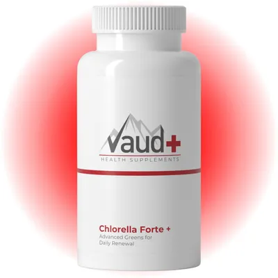 Produktbild von Vaud Chlorella Forte Spirulina Tabletten - Grünes Superfood Leber Detox Kur - Entgiften & Reinigen - Mariendistel Supplement zur Leberreinigung - Mehr