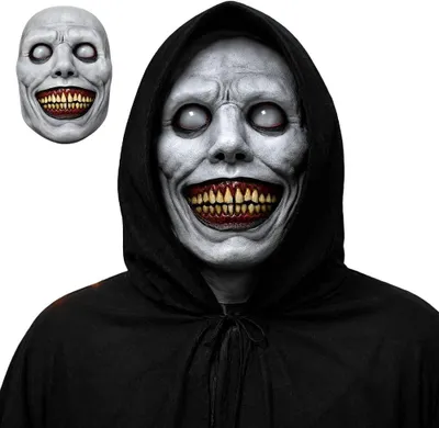 Zdjęcie produktu dla Realistyczna maska horror wykonana z lateksu, uniwersalny rozmiar, idealna na imprezy kostiumowe