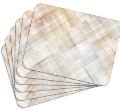 Produktbild von MG Design Set aus 6 Kork-Platzsets - Abstract Design 3 - 30 x 40 cm - hitzebeständig & abwischbar, mit Korkrückseite