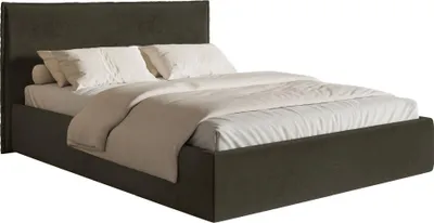 Produktbild von Selsey Softie Slim – Polsterbett 200×200 mit Lattenrost, Velours, dunkelgrün