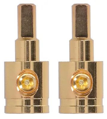 2x 0GA Drahtreduzierer, 1/0 auf 4 AWG, vergoldetes Kupfer
