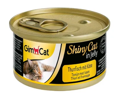 Produktbild von GimCat ShinyCat Thunfisch mit Käse in Jelly 70g