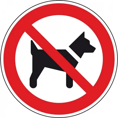 Produktbild von Dreifke® Aufkleber (Folie) "Mitführen von Hunden verboten", Ø20cm, Folie selb...
