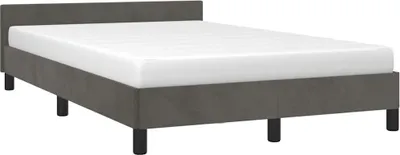 Obrázek produktu pro vidaXL Rám postele bez matrace tmavě šedý 120x200 cm sametový
