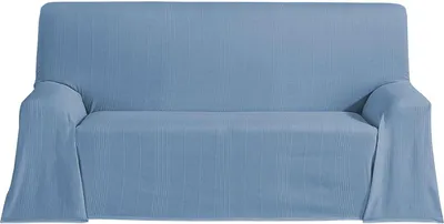 Zdjęcie produktu dla Narzuta na łóżko 300x260 cm, niebieska, 100% bawełna, na łóżko