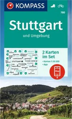 Produktbild von KOMPASS Wanderkarten-Set 780 Stuttgart und Umgebung (2 Karten) 1:50.000