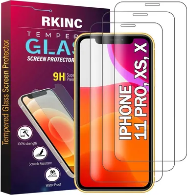 Zdjęcie produktu dla Ochraniacz ekranu ze szkła pancernego do iPhone 11 Pro/XS/X 5,8 cala 3-pak 9H odporna na zarysowania folia ochronna bez pęcherzyków powietrza