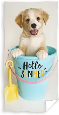 Produktbild von Duschtuch Badetuch Handtuch Strandtuch Hundewelpen 70 x 140cm