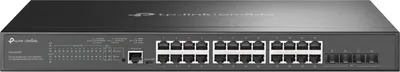 Produktbild von TP-Link Omada SG3428XMP Netzwerk-Switch Managed L2+ Gigabit Ethernet (10/100/1000) Power over Ethernet (PoE) 1U Schwarz