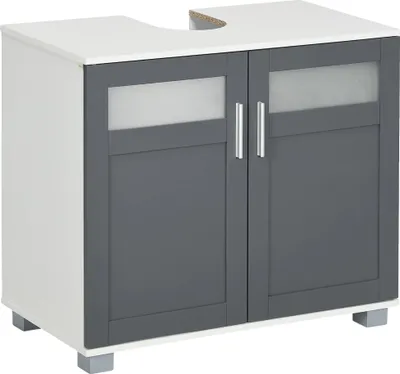 Obrázek produktu pro Spodní skříňka, moderní design, odolná konstrukce, šedá a bílá