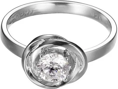 Produktbild von Esprit Damen Ring Silber Zirkonia Solotwist ESRG92316A1, Ringgröße:57 (18.1 mm Ø)