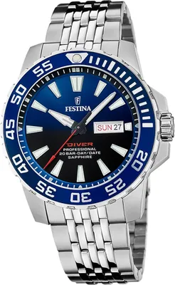 Produktbild von Festina Edelstahl Herren Uhr Armbanduhr silber Casual D2UF20661/1