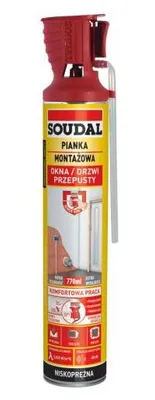 Produktbild von SOUDAL GENIUS GUN 770 ml Montageschaum in der Kartusche – PIA 750 SOU