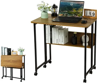 Immagine prodotto di Tavolo per computer - Scrivania per computer - Tavolino per laptop - Tavolino pieghevole - Tavolo da lavoro - Tavolino ausiliario