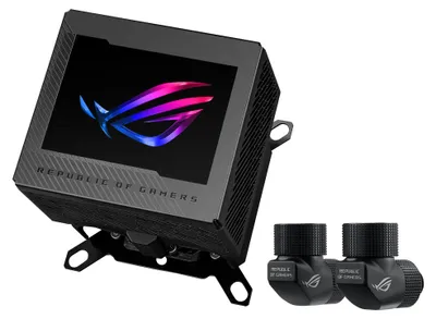 Produktbild von ASUS ROG RYUJIN III WB, Wasserblock, Kupfer, Schwarz, LGA 1150 (Socket H3), LGA 1151 (Socket H4), LGA 1155 (Socket H2), LGA 1156 (Socket H), LGA 1200..., 1 Lüfter, 21,08 cfm