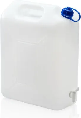Obrázok produktu pre Kanvica na vodu s plastovým kohútikom (plastová, 10 l, biela)