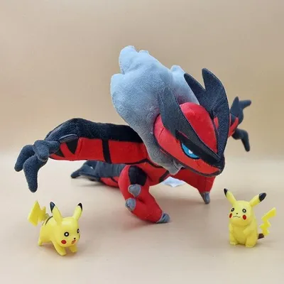 Produktbild von Pokemon Yveltal Kuscheltier - 24 cm Plüschtier Yveltal