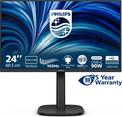 Image de Moniteur Philips 24B2U3301D/00 24.1" WUXGA IPS 1920x1200 100Hz Noir
