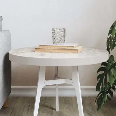 Productafbeelding van Massief Houten Tafelblad Rond 50 cm voor DIY-projecten