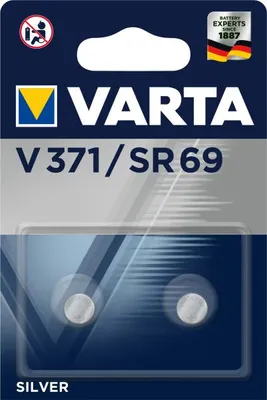 Produktbild von VARTA Knopfzelle Electronics Silber V371/SR69 1.55V 1Bli=2Stk 371101402