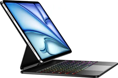 Produktbild von Vobafe Tastaturgehäuse für iPad Air 13 Zoll M2 2024, schwarz