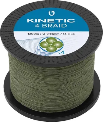 Image de Kinetic Cyber 4 Tresse 1200 M Vert 0.400 mm Vert 0.400 mm