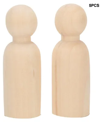 Obrázek produktu pro 10 kusů 75 mm dřevěných panenek pro děti, hračky, ruční práce