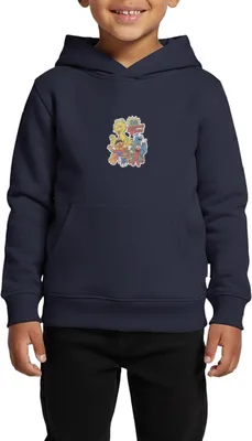 Produktbild von Spreadshirt Sesamstraße 123 Sesame Street Charaktere Kinder Premium Hoodie, 98/104 (2 Jahre), Navy