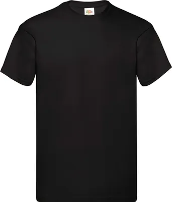 Produktbild von Screen Stars Fruit Of The Loom Original Herren T-Shirt, Kurzarm PC124 (4XL) (Schwarz)