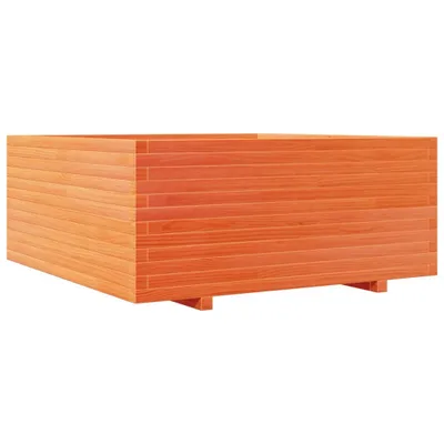 Produktbild von Pflanzkübel Wachsbraun 110x110x49,5 cm Massivholz Kiefer