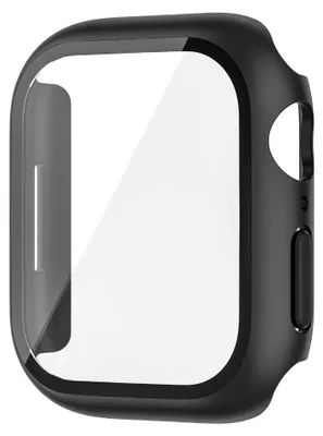 Zdjęcie produktu dla INF Ochronne Etui Kompatybilne z Apple Watch 40mm (Seria 4/5/6) - Czarne PC i Szkło Hartowane