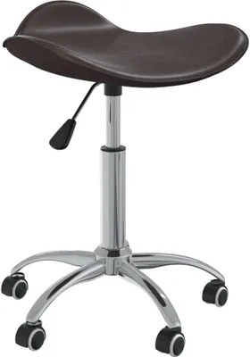 Produktbild von Möbel Friseur Rollhocker Braun Kunstleder - Friseurstühle 323686