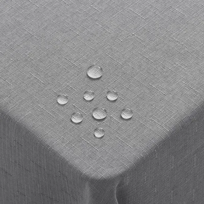 Immagine prodotto di Tovaglia effetto lino, lavabile, rettangolare, 130x160 cm, grigia