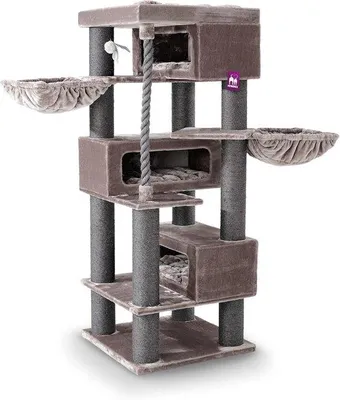 Produktbild von Große Katzenkrabbe XXL 200 cm mit XL Hängmatten und dicken Sisalstangen