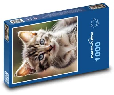 Obrázok produktu pre Puzzle 1000 Roztomilé mramorové mačiatko - martinpuzzle