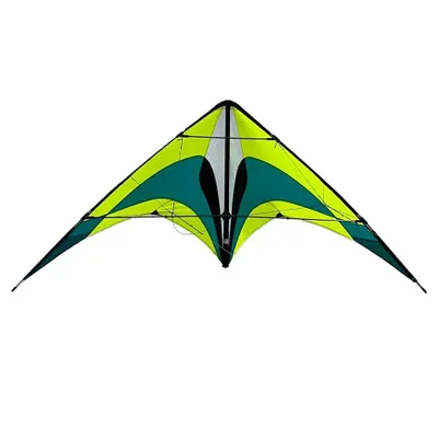 Productafbeelding van Lenkdrachen Spiderkites Tomboy 2025, groene uitvoering, artikelnummer 20043, afmetingen 195 x 90 cm