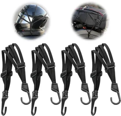 Immagine prodotto di Cinghie di fissaggio con ganci, set da 4, 90-175 cm, per biciclette e moto