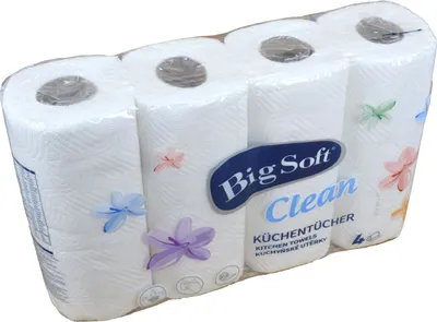 Produktbild von BIG SOFT Haushaltsrolle 2-lagig 4x50Blatt