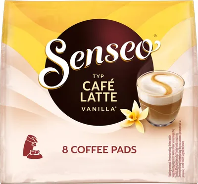 Produktbild von Senseo Café Latte Vanilla 10er Pack Kaffee Pads 10x 8 Pads, 80 Getränke