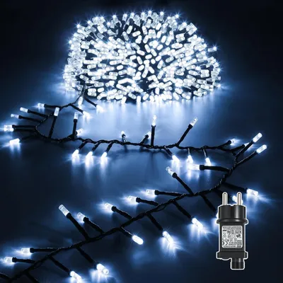 Lichtkette 15m 750LED Kaltweiß für Innen & Außen
