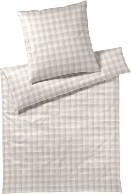 Produktbild von JOOP! Soft-Flanell-Bettwäsche Soft Checks Farbe cream Größe 155x220+80x80